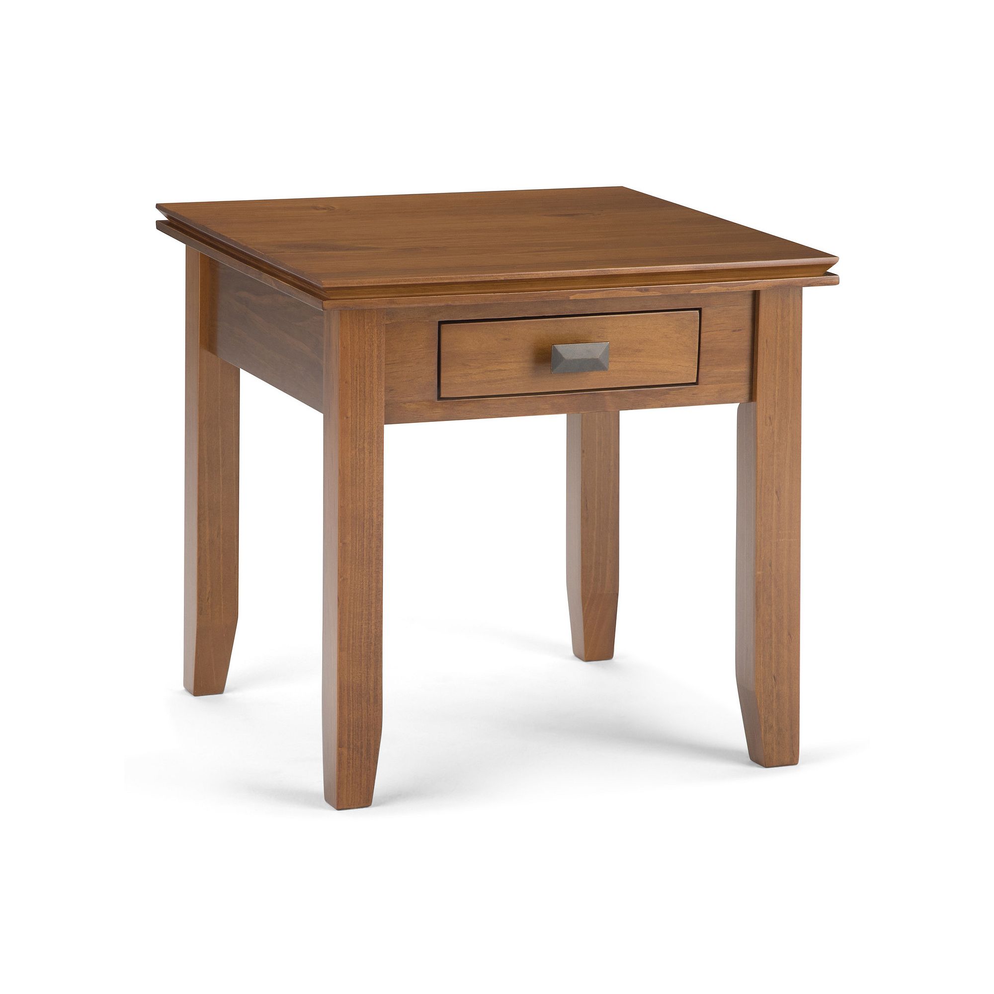 Simpli Home Artisan End Table, Honey Brown