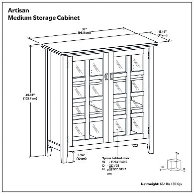 Simpli Home Artisan Storage Cabinet