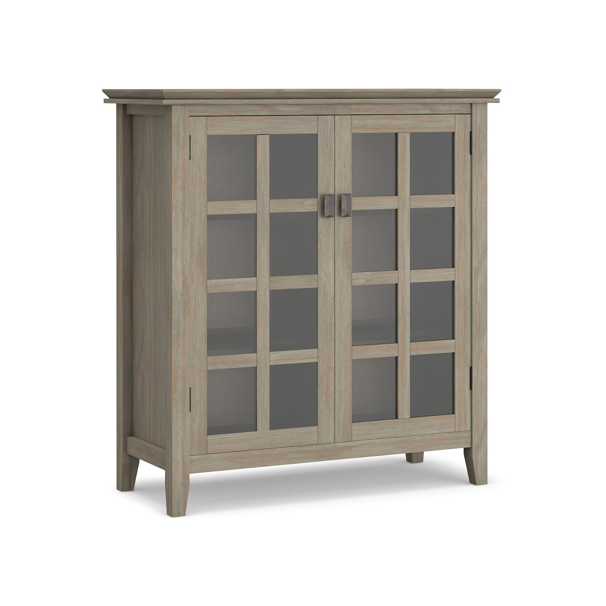 Simpli Home Artisan Storage Cabinet, Distressed Gray