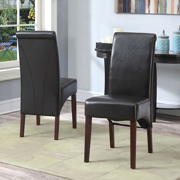 Simpli Home Avalon 2pc. Parson Chair Set