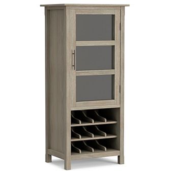 Simpli Home Avalon Wine Cabinet