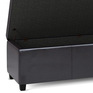 Simpli Home Avalon Storage Ottoman Bench