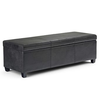 Simpli Home Avalon Storage Ottoman Bench