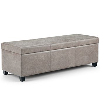 Simpli Home Avalon Storage Ottoman Bench