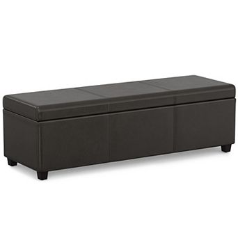 Simpli Home Avalon Storage Ottoman Bench