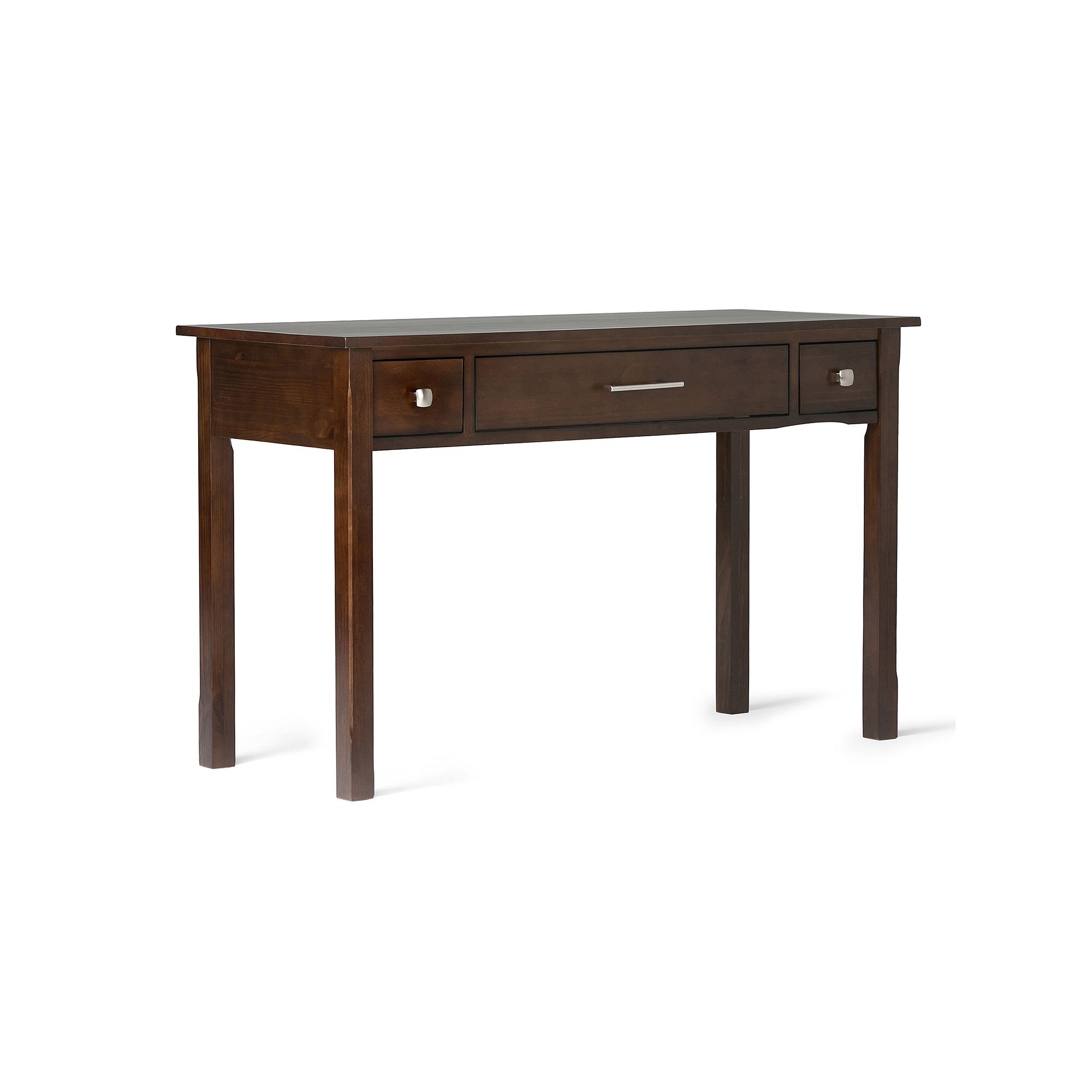 Simpli Home Avalon Writing Office Desk, Rich Black Brown
