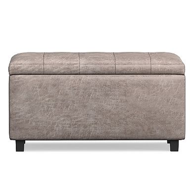 Simpli Home Tufted Storage Ottoman