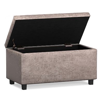 Simpli Home Tufted Storage Ottoman