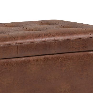 Simpli Home Tufted Storage Ottoman