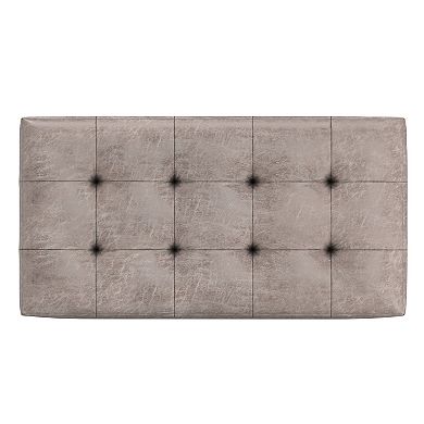 Simpli Home Tufted Storage Ottoman