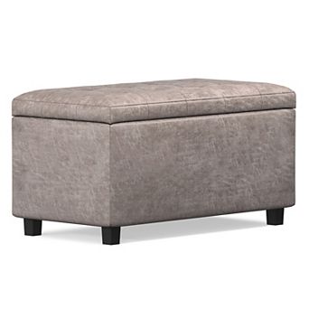 Simpli Home Tufted Storage Ottoman