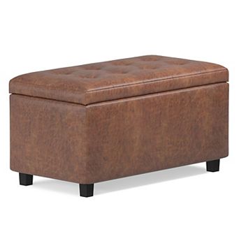 Simpli Home Tufted Storage Ottoman