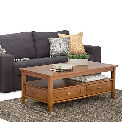 Simpli Home Warm Shaker Coffee Table