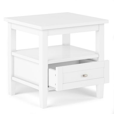 Simpli Home Shaker Rustic End Table