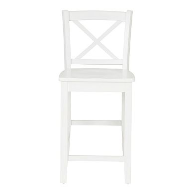 Linon Torino X Back Counter Stool