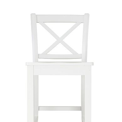 Linon Torino X Back Counter Stool