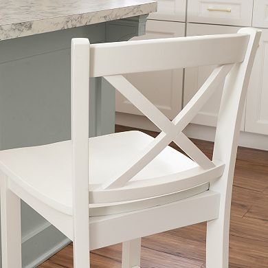 Linon Torino X Back Counter Stool
