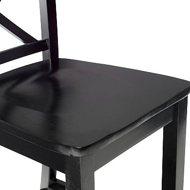 Linon X Back Bar Stool