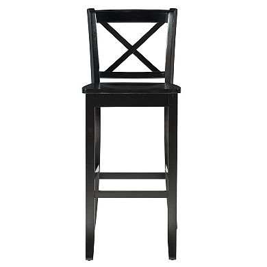 Linon X Back Bar Stool