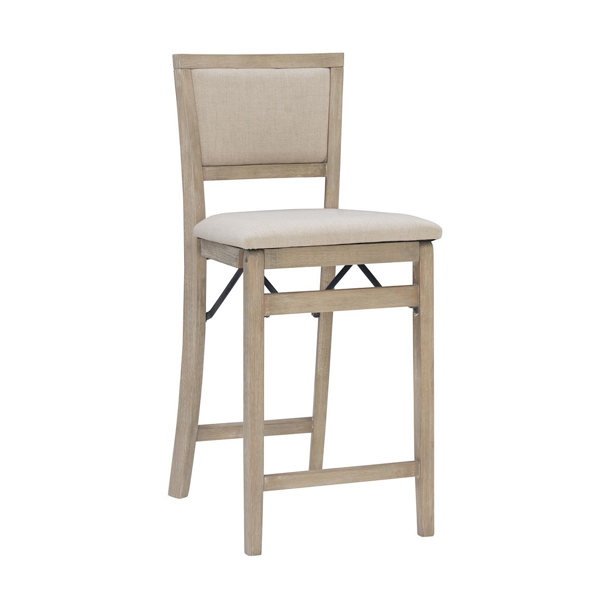 Linon Triena Folding Counter Stool - Graywash Beige
