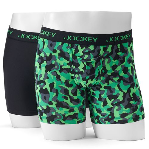 Mens Jockey 2 Pk Sport Microfiber Sport Boxer Briefs 5024