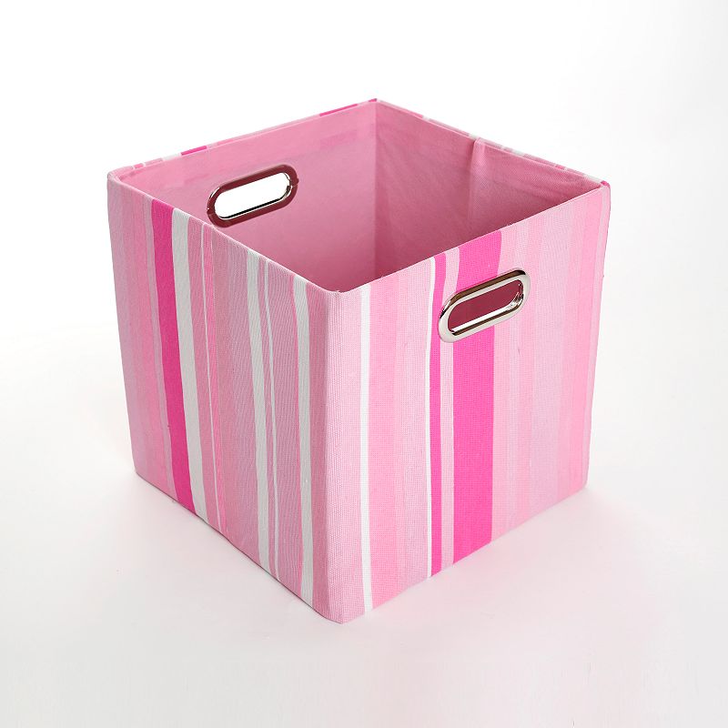 pink toy bins