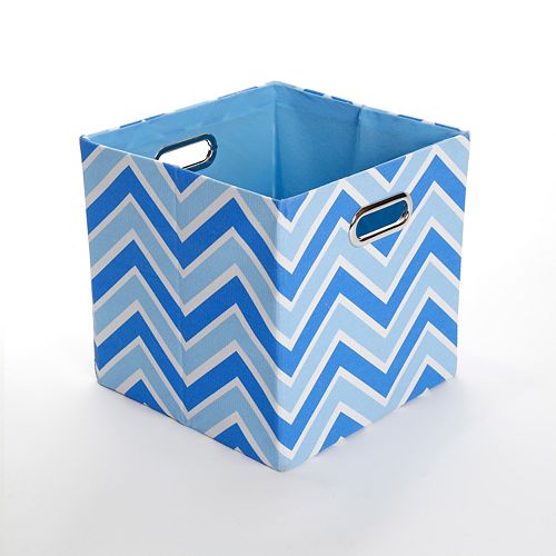 Modern Littles Sky Zigzag Folding Storage Bin