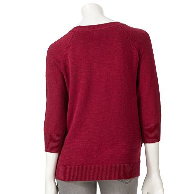 Women's Sonoma Goods For Life® Slubbed Raglan Sweater