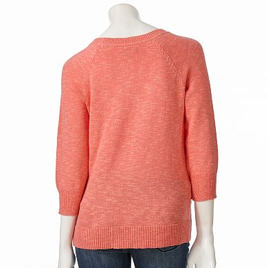 Women's Sonoma Goods For Life® Slubbed Raglan Sweater