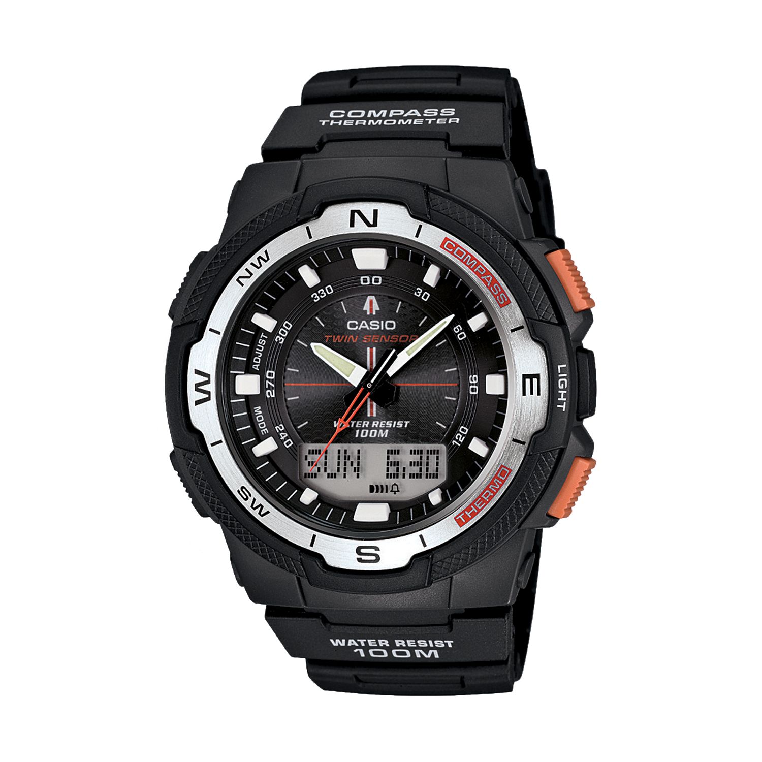 casio thermo compass watch