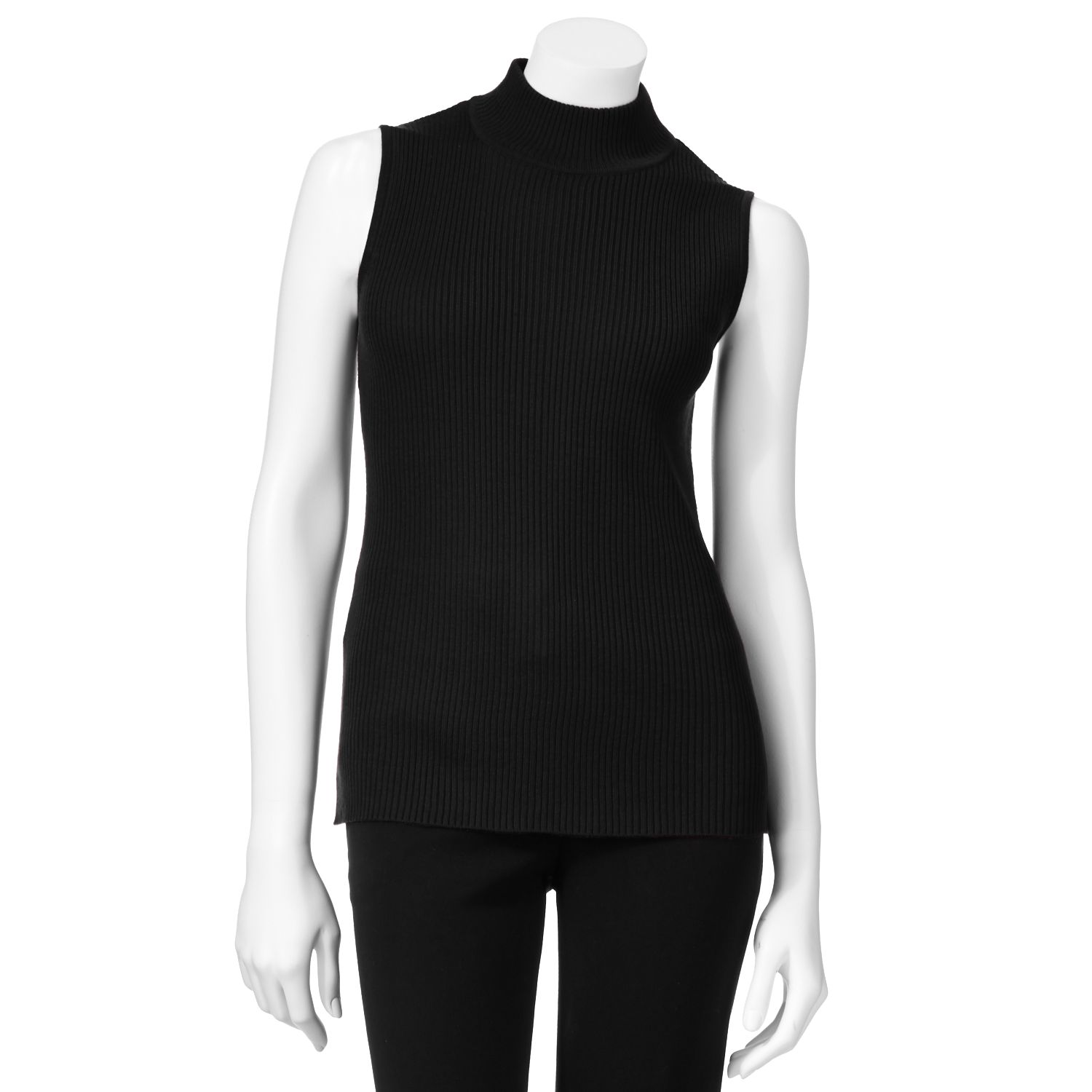 kohls sleeveless mock turtleneck