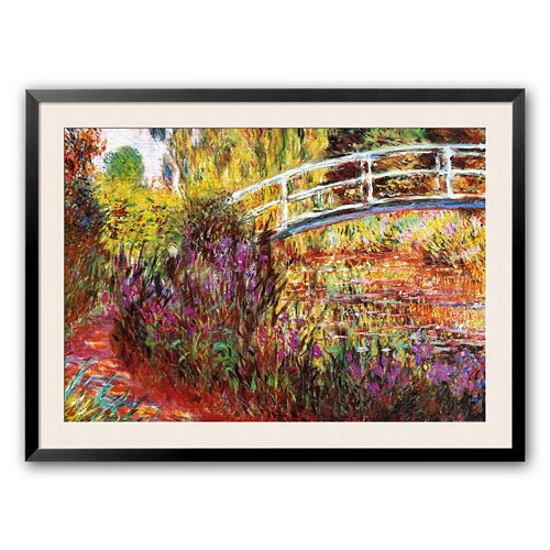 Art.com The Japanese Bridge Framed Art Print by Claude Monet