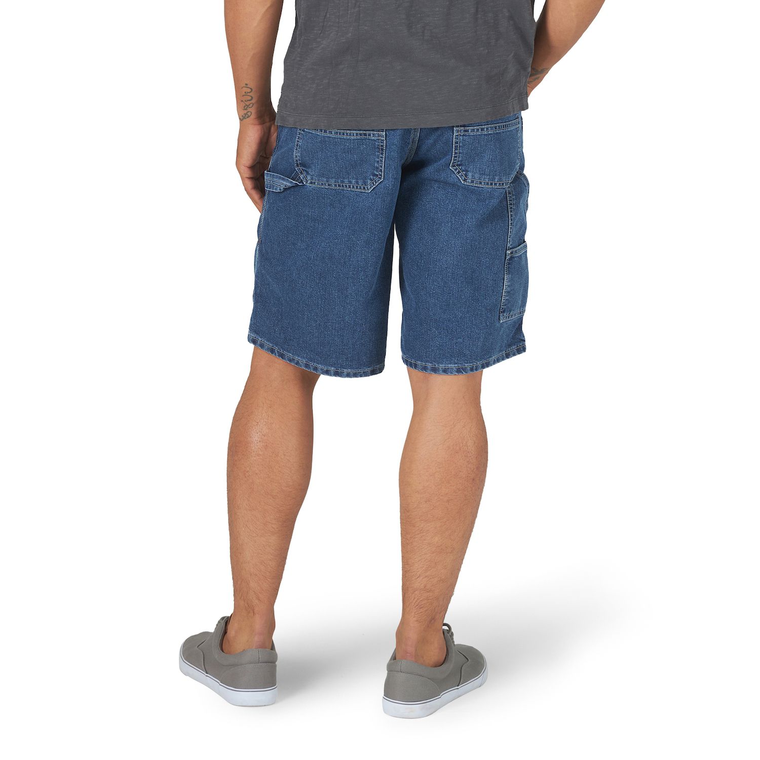 mens long denim shorts