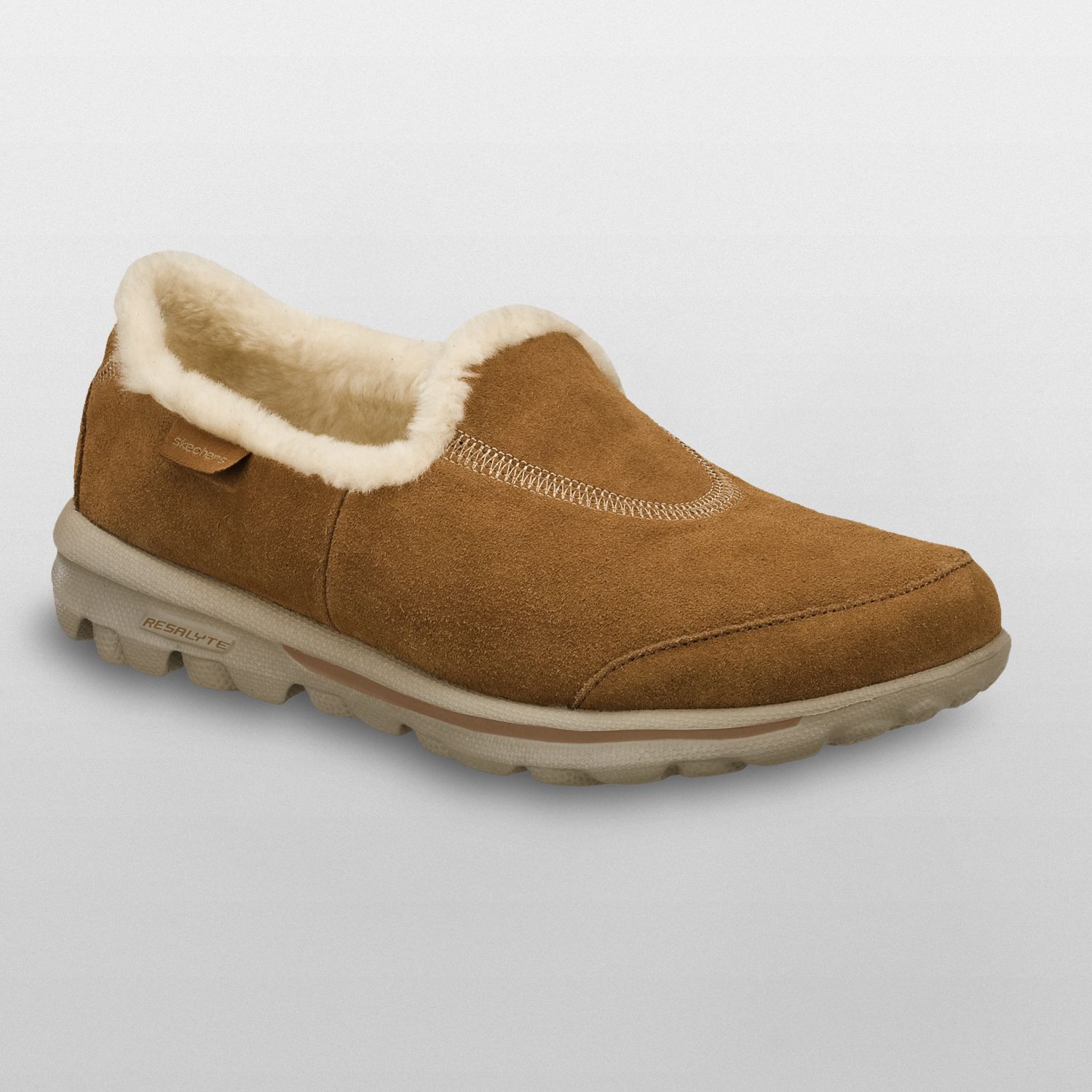 skechers go walk boots mujer beige