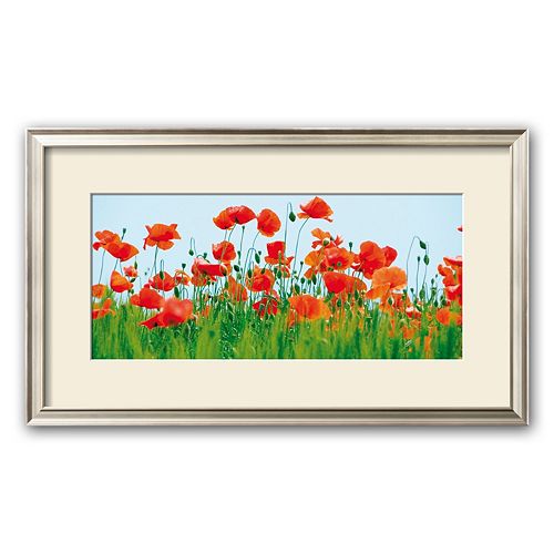 Art.com Poppy Fields Framed Art Print by Jan Lens