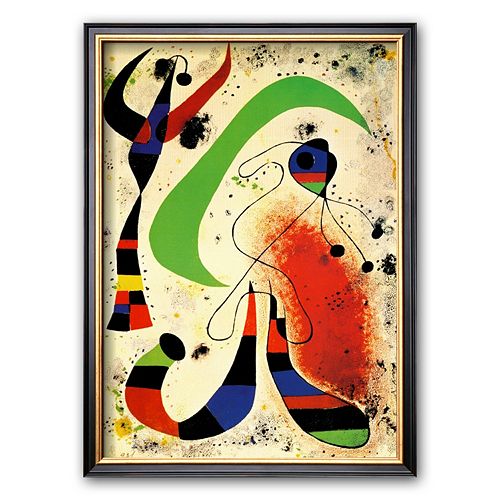 Art.com Night Framed Art Print by Joan MirÃ³