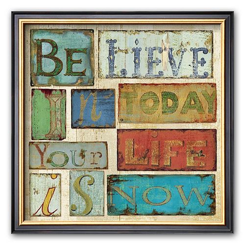 Art.com Believe and Hope I Framed Art Print by Daphne Brissonnet