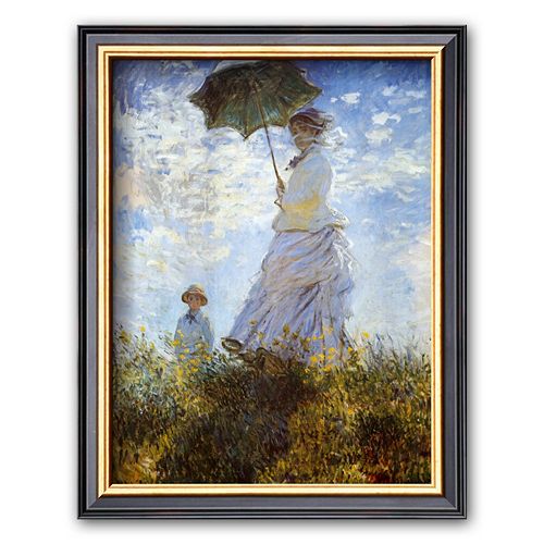 Art.com Madame Monet and Her Son Framed Art Print by Claude Monet