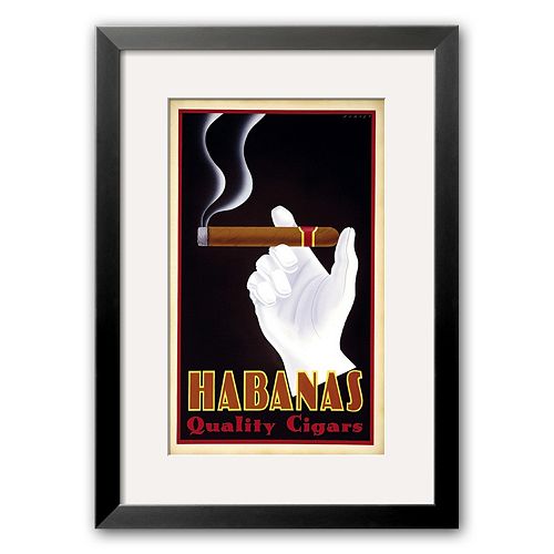 Art.com Habanas Quality Cigars Framed Art Print by Steve Forney