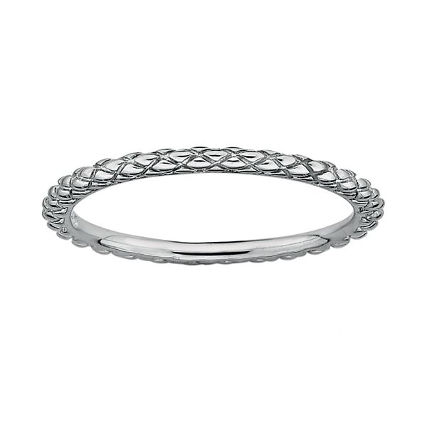 Stacks & Stones Sterling Silver Crisscross Stack Ring