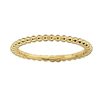 Stacks & Stones 18k Gold Over Silver Bead Stack Ring