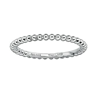 Stacks & Stones Sterling Silver Bead Stack Ring