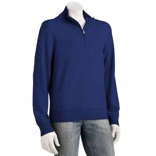 Apt. 9® Merino 1/4-Zip Solid Sweater - Men