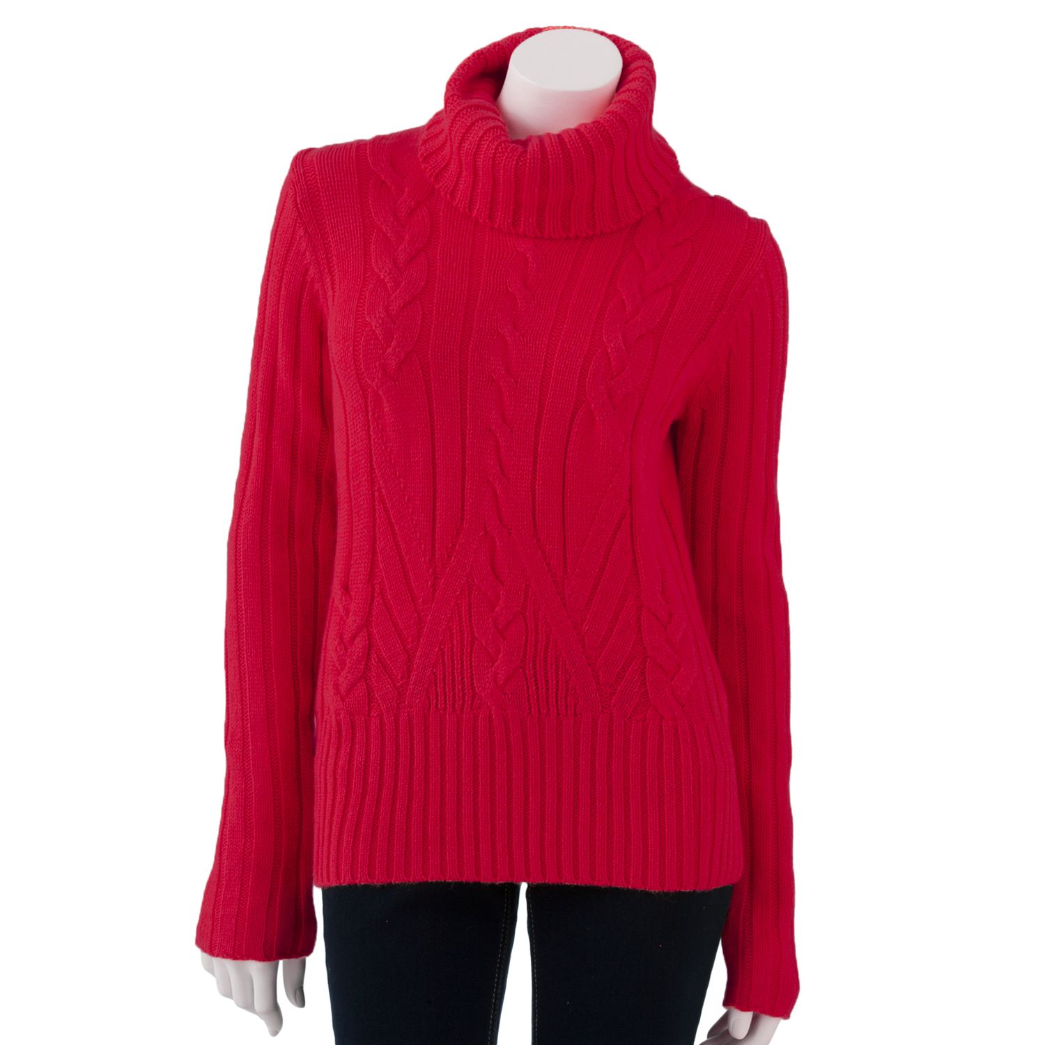 kohls womens cable knit sweater