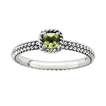 Stacks & Stones Sterling Silver Peridot Stack Ring