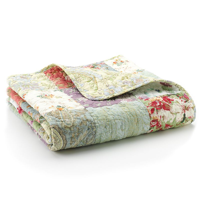 Blooming Prairie Quilted Throw, Yellow