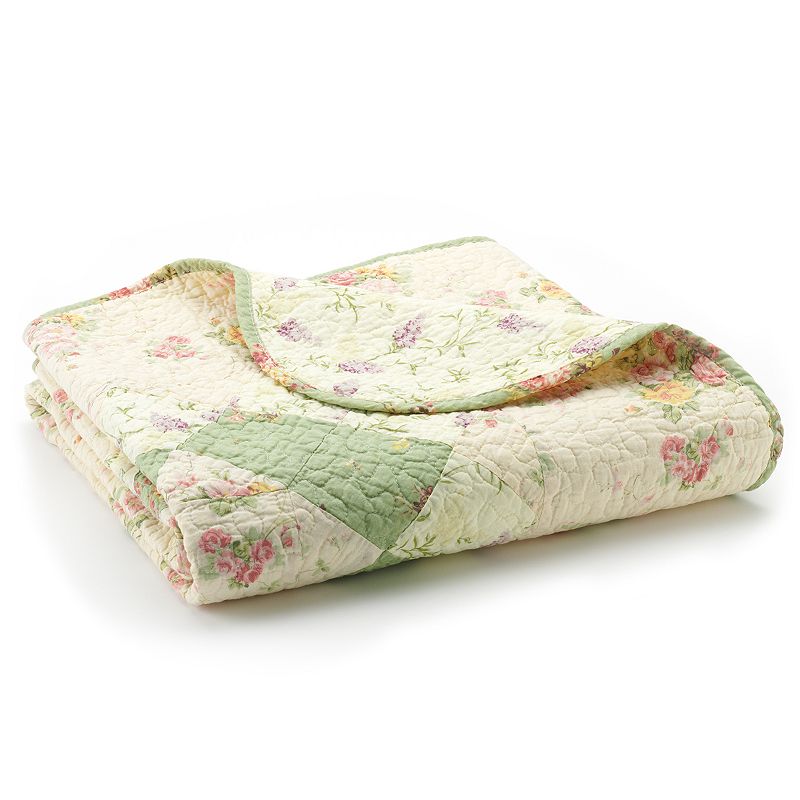 Bliss Reversible Quilted Throw, White