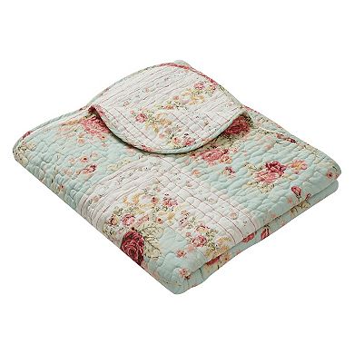 Antique Rose Reversible Quilted Throw