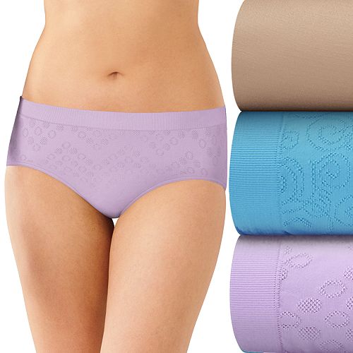 Bali 3pk. Comfort Revolution Seamless Hipster Panties AK90