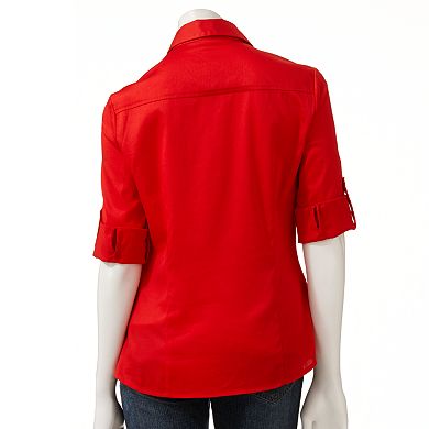 Apt. 9® Essential Roll-Tab Shirt - Women's
